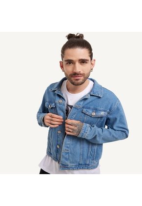 Chaqueta Para Hombre Trucker Color Azul Claro Marca Seven Seven #45080343