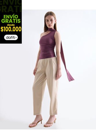 Pantalón  Para Mujer Moda Color Beige Marca Seven Seven #28071941 Seven Seven