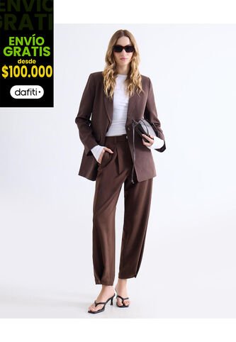 Pantalón  Para Mujer Moda Color Café Marca Seven Seven #28071961 Seven Seven