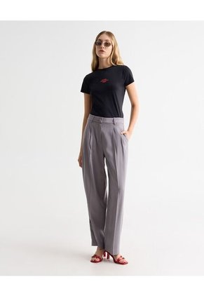 Camiseta Para Mujer Manga Corta Cuello Redondo Color Negro Marca Seven Seven #28096367