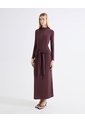 Vestido Perkins Fajón Ajustable  Para Mujer Café Seven Seven de Seven Seven