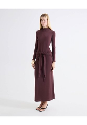Vestido Perkins Fajón Ajustable  Para Mujer Café Seven Seven Seven Seven