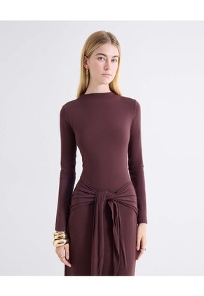 Vestido Perkins Fajón Ajustable Para Mujer Café Seven Seven