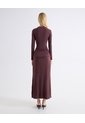 Vestido Perkins Fajón Ajustable  Para Mujer Café Seven Seven de Seven Seven