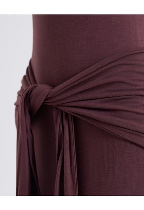 Vestido Perkins Fajón Ajustable Para Mujer Café Seven Seven