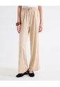 Pantalón Barrel Corte Curvo  Para Mujer Beige Seven Seven de Seven Seven