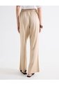 Pantalón Barrel Corte Curvo  Para Mujer Beige Seven Seven de Seven Seven
