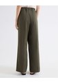 Pantalón Palazzo Pretina Fruncida  Para Mujer Verde Seven Seven de Seven Seven