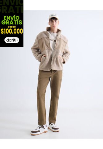 Pantalón  Para Hombre Chino Color Camel Marca Seven Seven #45071211 Seven Seven