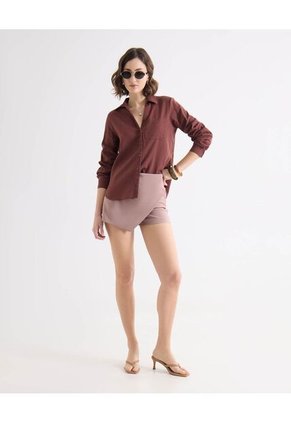 Short Para Mujer Multiusos Plano Color Rosado Marca Seven Seven #28191112