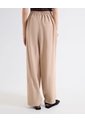 Pantalón Barrel Caída Estructurada  Para Mujer Vino Seven Seven de Seven Seven