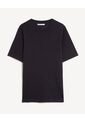 Camiseta De Punto Con Cuello Mao  Para Hombre Negro Seven Seven de Seven Seven