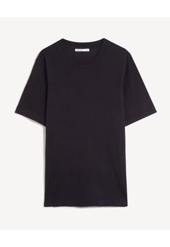 Camiseta De Punto Con Cuello Mao  Para Hombre Negro Seven Seven Seven Seven