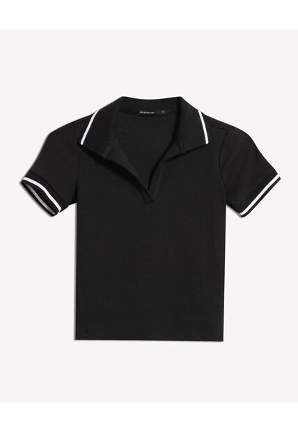 Camiseta Para Mujer Manga Corta Moda Color Negro Marca Seven Seven #28096555