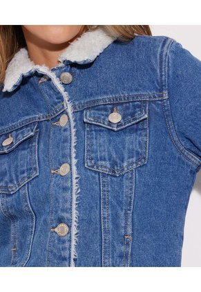 Chaqueta Para Mujer Trucker Color Azul Claro Marca Seven Seven #28080860