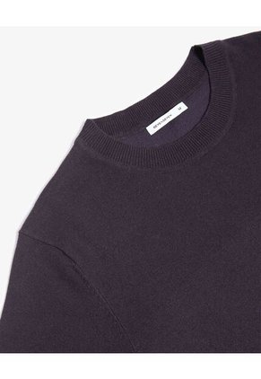 Camiseta De Punto Con Cuello Mao  Para Hombre Negro Seven Seven