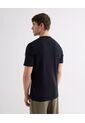 Camiseta De Punto Con Cuello Mao  Para Hombre Negro Seven Seven de Seven Seven