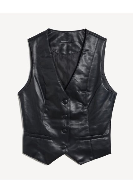 Chaleco Para Mujer Plano Color Negro Marca Seven Seven #28250153