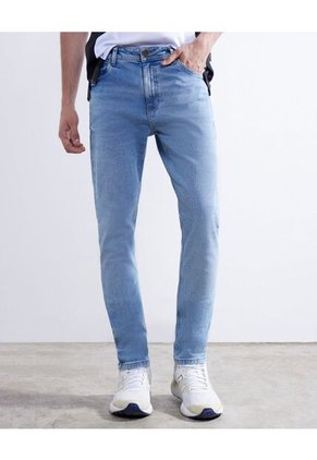 Jeans Skinny Tono Claro  Para Hombre Azul Seven Seven