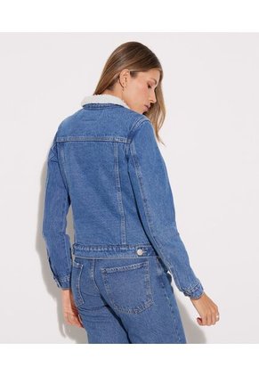 Chaqueta Para Mujer Trucker Color Azul Claro Marca Seven Seven #28080860