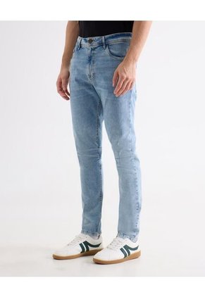 Jeans Skinny Tono Claro  Para Hombre Azul Seven Seven