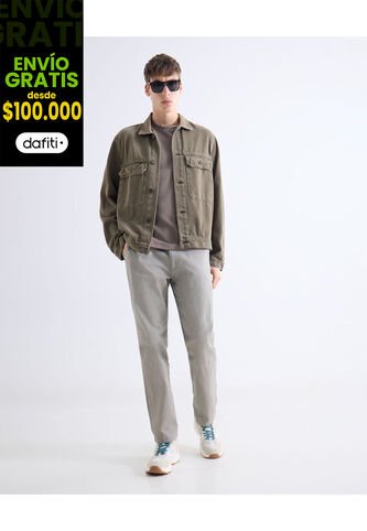 Pantalón  Para Hombre Chino Color Gris Marca Seven Seven #45071214 Seven Seven