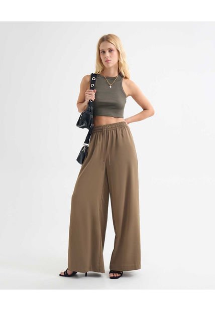 Pantalon Para Mujer  Color Verde Oliva Marca Seven Seven #28071861