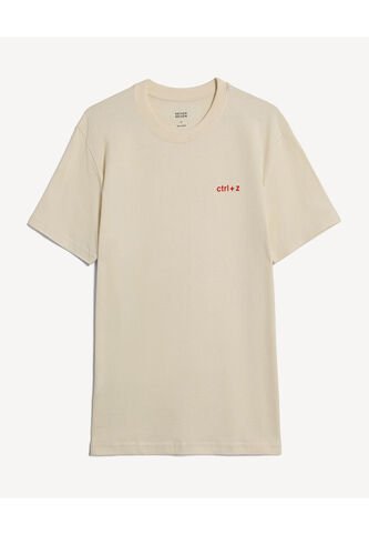 Camiseta Para Hombre Manga Corta Cuello Redondo Color Arena Marca Seven Seven #45092827 Seven Seven