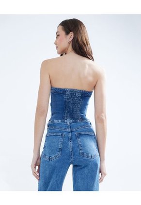 Blusa Para Mujer Manga Sisa Color Azul Marca Seven Seven #28123911