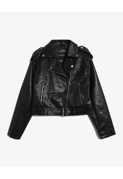 Chaqueta Para Mujer Pu Color Negro Marca Seven Seven #28080991