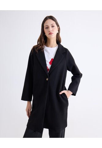 Chaqueta Para Mujer Abrigo Color Negro Marca Seven Seven #28080988 Seven Seven