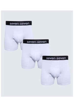 Boxer Para Hombre Fleat Seamer Medio Color Blanco Marca Seven Seven #45000358
