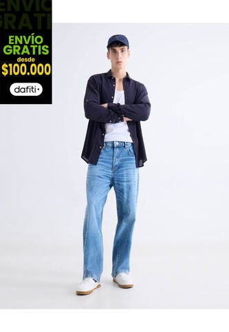 Jean  Para Hombre Loose Color Azul Marca Seven Seven #45160656 Seven Seven