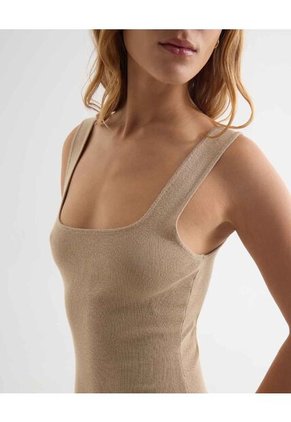 Vestido Para Mujer M/Sisa Medio Color Arena Marca Seven Seven #28171393