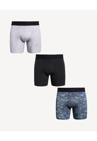 Boxer X3 Para Hombre Filete Medio Microfibra Color Negro Marca Seven Seven #45000391 Seven Seven