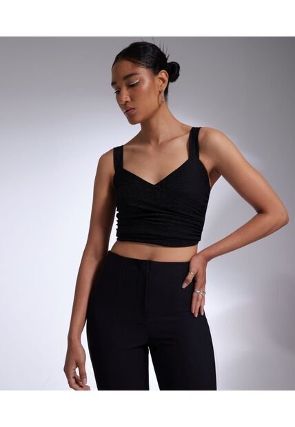 Camiseta Para Mujer Manga Sisa Color Negro Marca Seven Seven #28095201