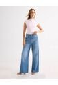 Jean Para Mujer Wide-Leg Color Azul Marca Seven Seven #28160950 de Seven Seven