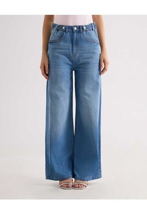 Jean Para Mujer Wide-Leg Color Azul Marca Seven Seven #28160950