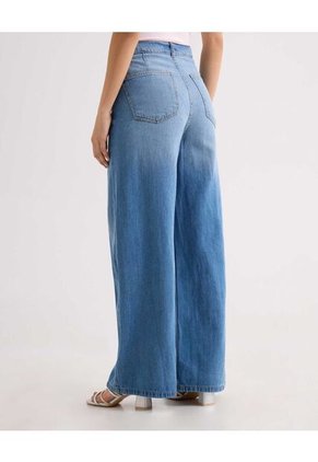 Jean Para Mujer Wide-Leg Color Azul Marca Seven Seven #28160950