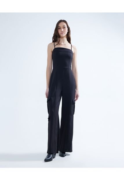 Enterizo Para Mujer Manga Sisa Color Negro Marca Seven Seven #28320416