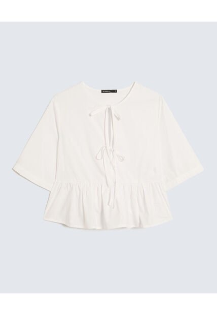 Blusa Para Mujer Manga Corta Color Crudo Marca Seven Seven #28124043