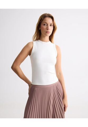 Camiseta Para Mujer Manga Sisa Cuello Redondo Color Blanco Marca Seven Seven #28096387 Seven Seven