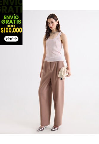 Pantalón  Para Mujer Moda Color Taupe Marca Seven Seven #28071991 Seven Seven