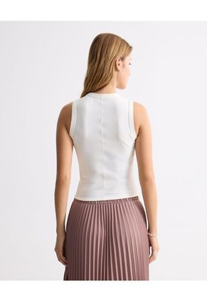 Camiseta Para Mujer Manga Sisa Cuello Redondo Color Blanco Marca Seven Seven #28096387