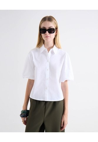 Blusa Camisera Manga Globo  Para Mujer Blanco Seven Seven Seven Seven