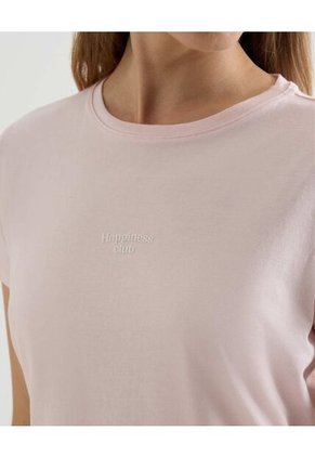 Camiseta Para Mujer Manga Corta Cuello Redondo Color Rosado Marca Seven Seven #28096369