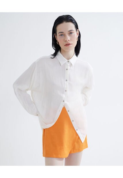 Blusa Para Mujer Manga Larga Color Blanco Marca Seven Seven #28123845