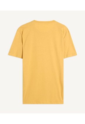 Camiseta Para Hombre Manga Corta Color Mostaza Marca Seven Seven #45092103