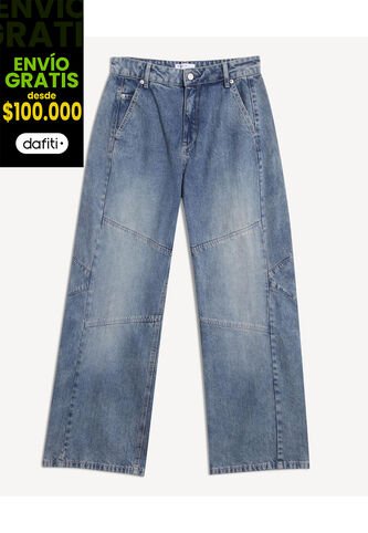 Jean Para Mujer Balloon Color Azul Marca Seven Seven #28161000 Seven Seven