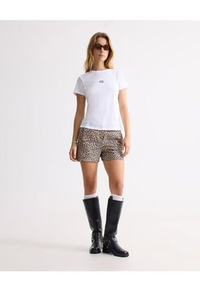 Camiseta Para Mujer Manga Corta Cuello Redondo Color Blanco Marca Seven Seven #28096377